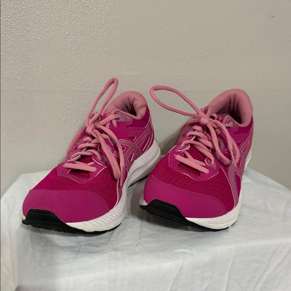 Asics Women's Hot Pink Running Sneakers with White Midsole